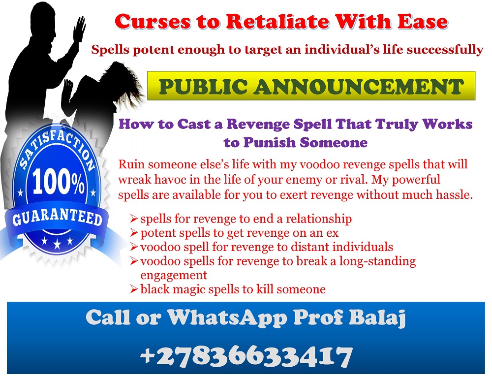 Looking for Revenge Spells That Truly Work? Trusted Revenge Spell Caster in the USA – 24-Hour Results +27836633417