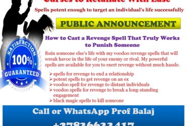 Looking for Revenge? My Powerful Revenge Spells Are Designed to Bring Instant Karma and Spiritual Justice to Those Who Caused You Pain +27836633417