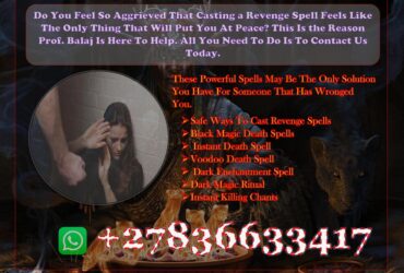 Seeking Vengeance? Discover the Top 10 Powerful Revenge Spells to Stop Enemies, Break Their Power & Reverse Harm +27836633417