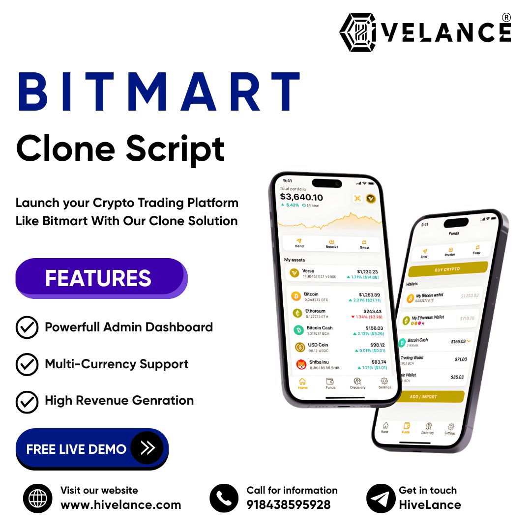 Fuel Your Launch of Exchange Dream with Hivelance’s BitMart  Script