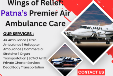 Wings of Relief: Patna’s Premier Air Ambulance Care