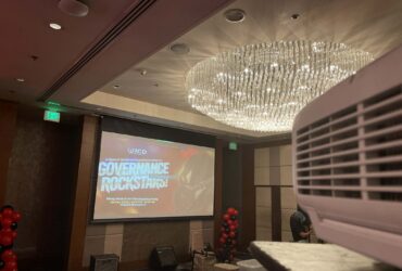 9x12ft Projection Screen and LCD Projector for Rental