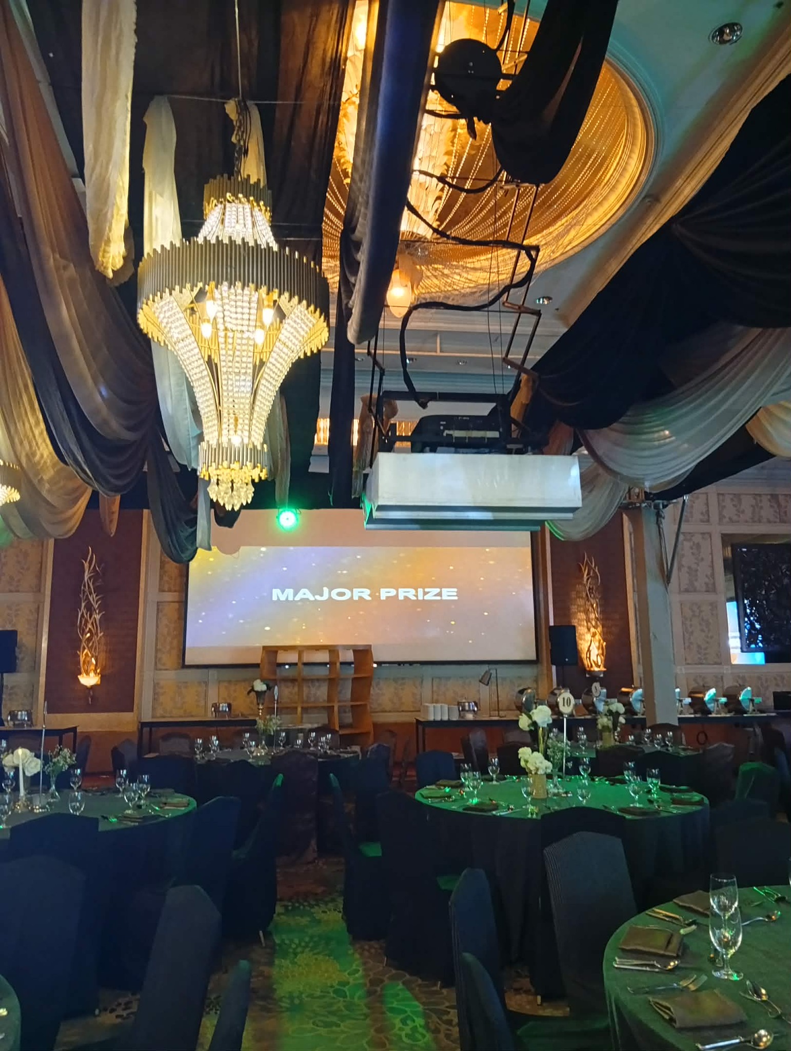 9x12ft Projection Screen and LCD Projector for Rental