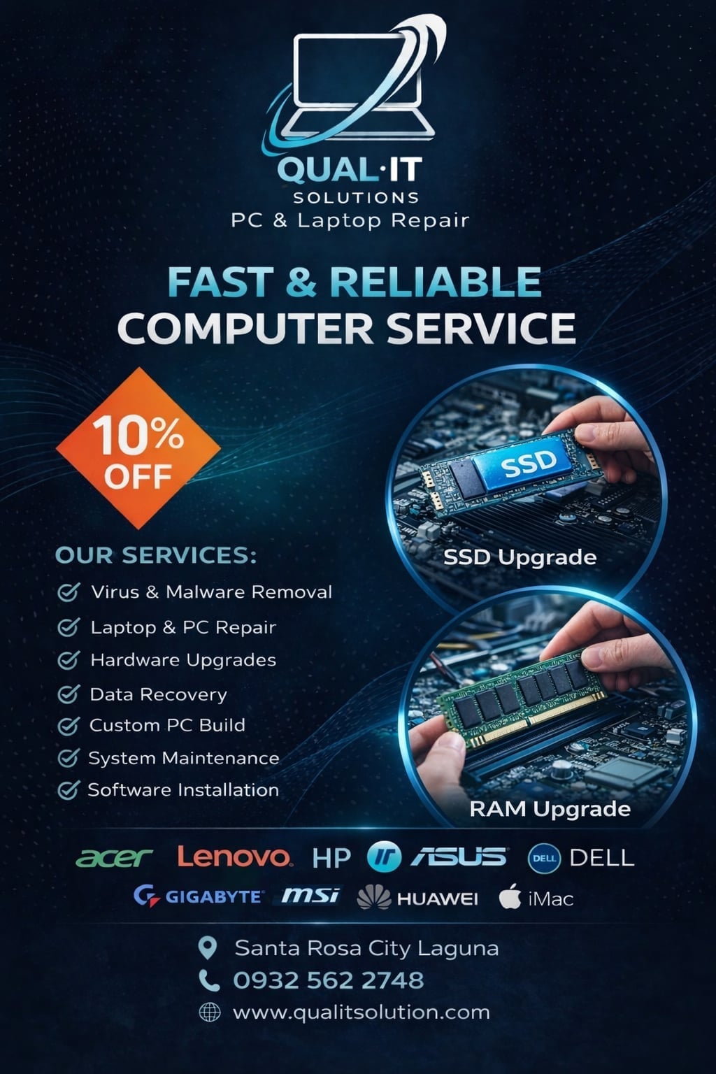 Fast & Reliable Computer Repair | Upgrade & Cleaning Service