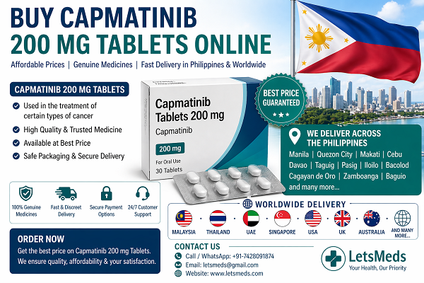 Buy Generic Capmatinib 200 mg at Low Price in Philippines