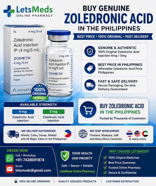 Buy Zoledronic Acid 4mg Online in Manila Cebu Davao and More