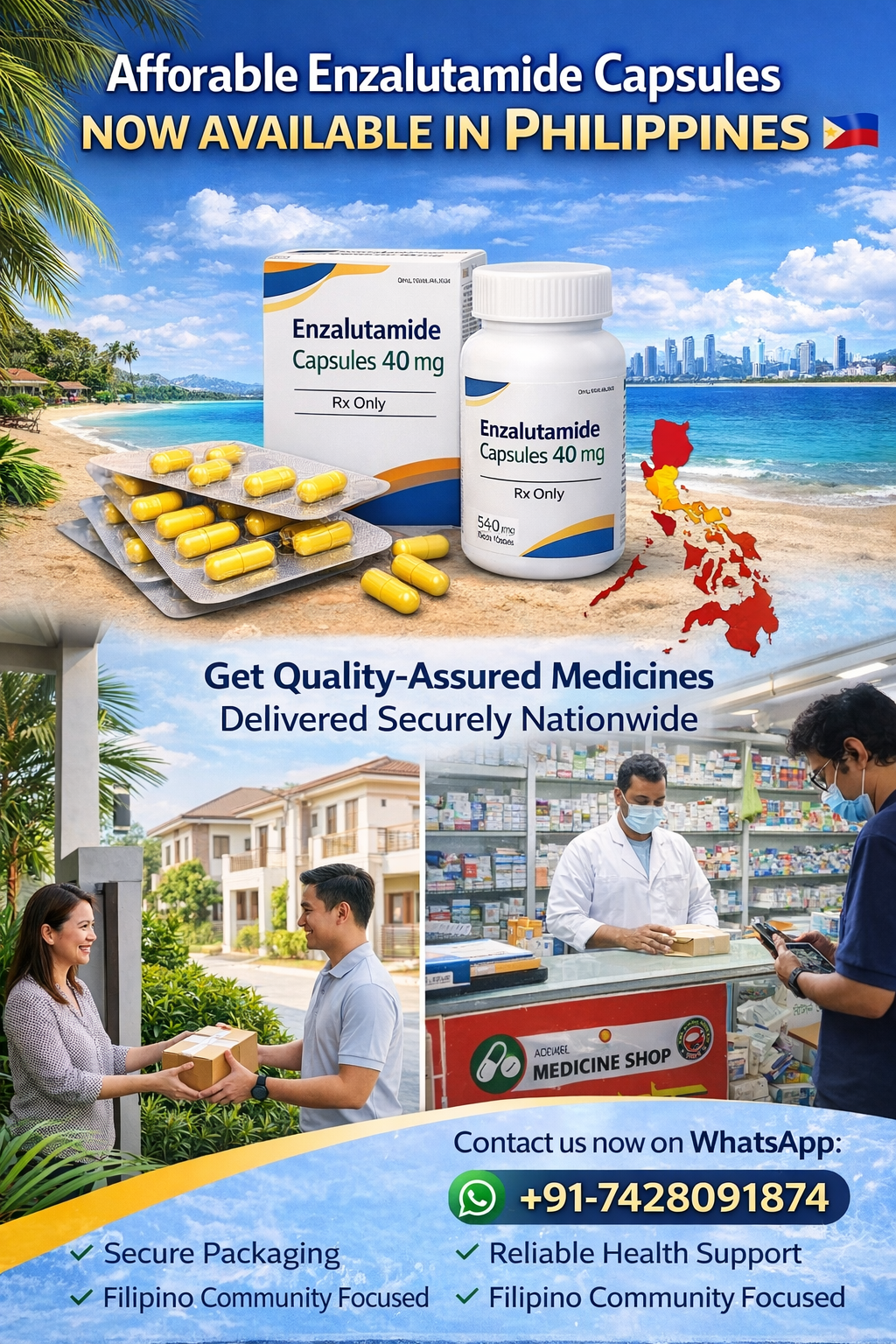 Purchase Enzalutamide Capsules Cost Philippines