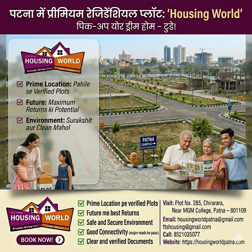 Behtar Investment Ka Mauka: पटना में बिक्री के लिए ज़मीन – Housing World