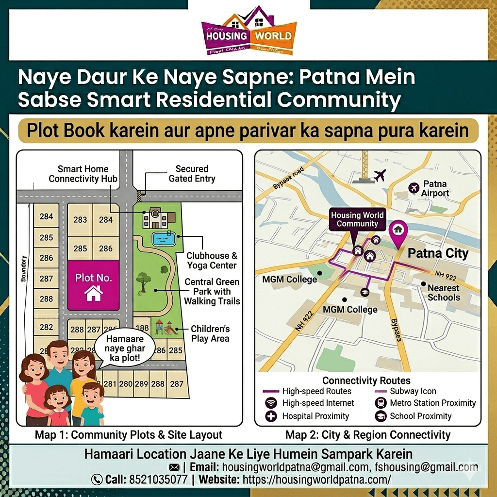 Apka Smart Investment: पटना में बिक्री के लिए उपलब्ध प्लॉट्स – Housing World
