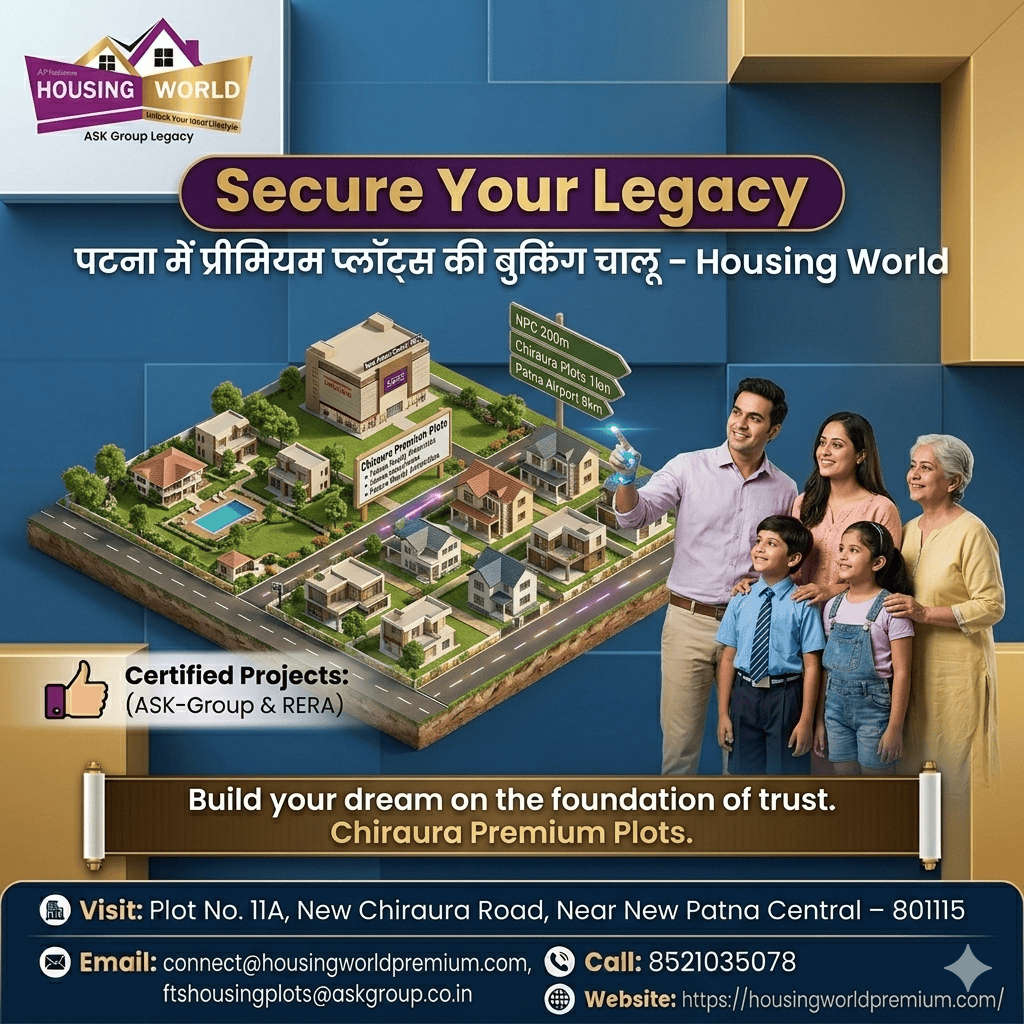 Ghar Banane ka Sahi Mauka: पटना में बिक्री के लिए रेजिडेंशियल ज़मीन – Housing World