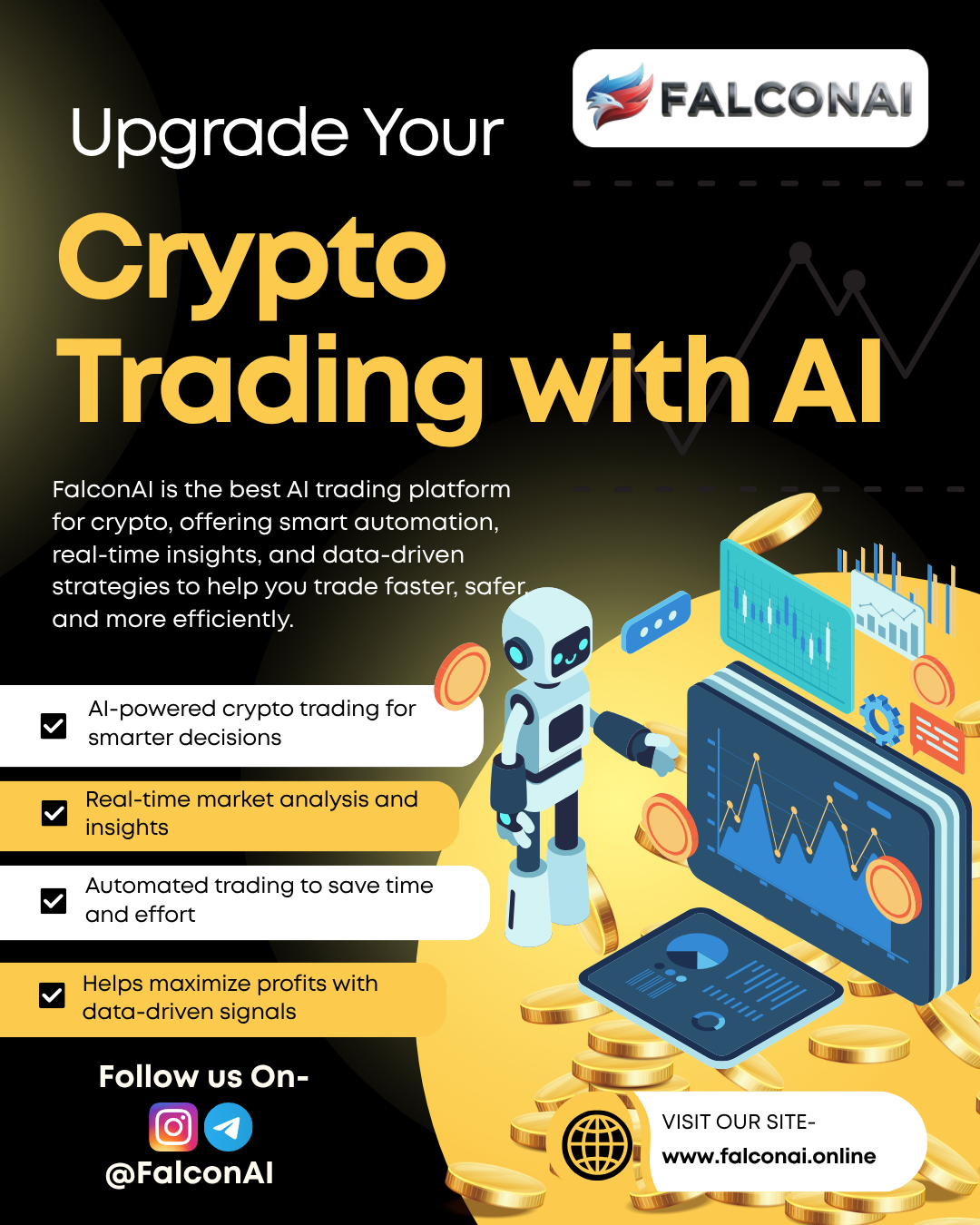 Top-Class AI  Trading Platform | Automated Trading Solutions by FalconAI