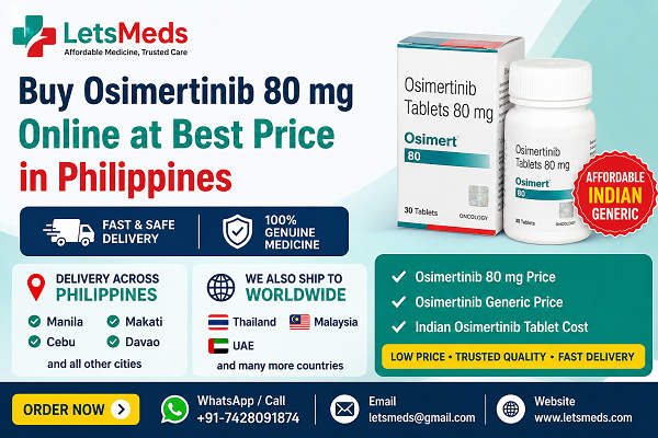 Buy Indian Generic Osimertinib 80 mg at Low Price in Philippines