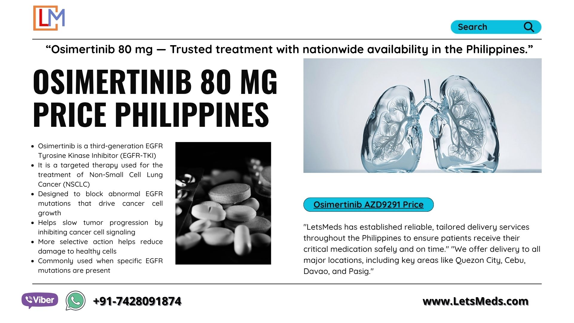 Osimertinib 80 mg Lower Cost Philippines