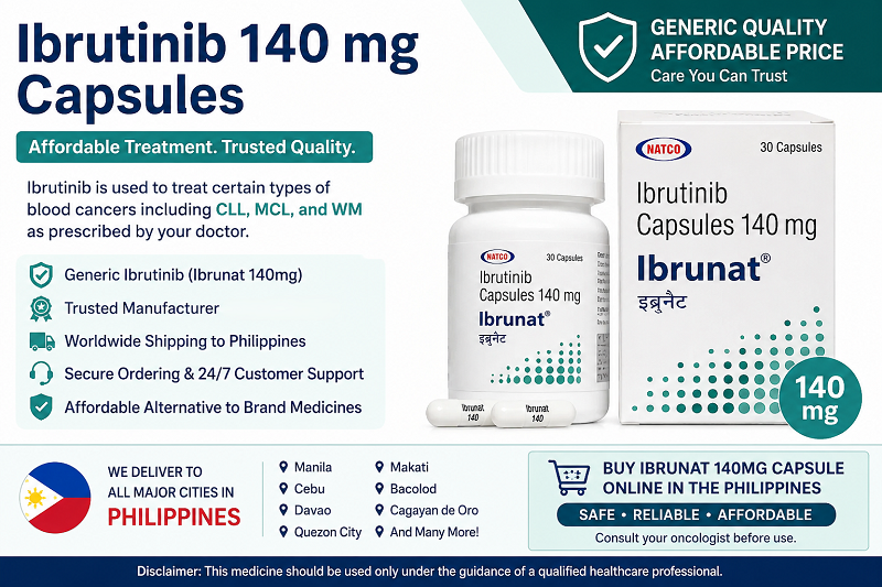 Need Ibrutinib 140 mg Capsules Delivered in the Philippines?