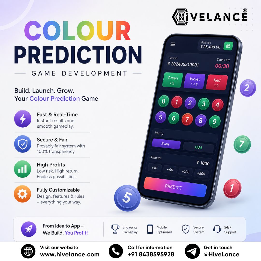 Secure and Scalable Colour Prediction Game Software for Business Success