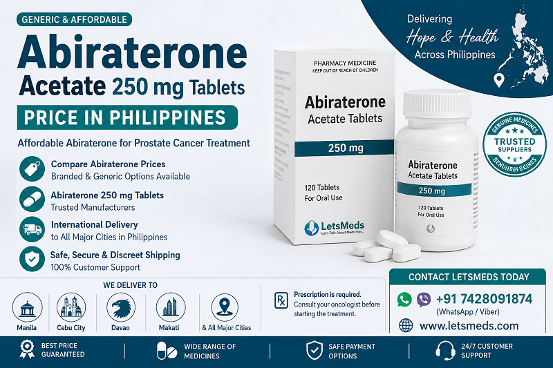 Best Online Source to Check Abiraterone Price in Philippines
