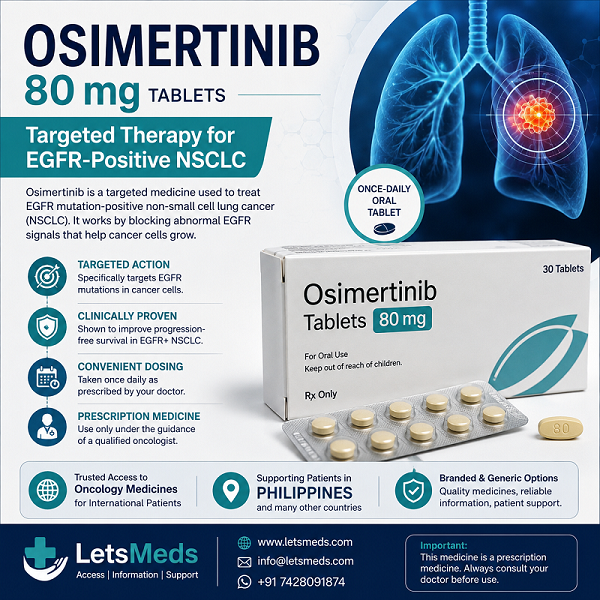 Generic Osimertinib for EGFR Lung Cancer | Availability in Philippines Through LetsMeds