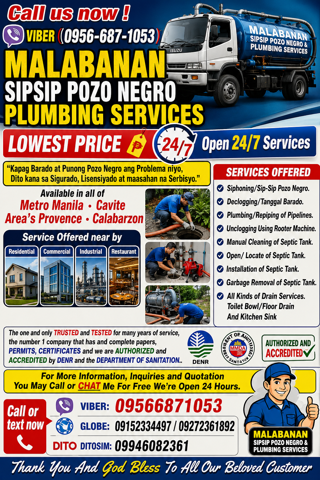 MALABANAN SIPHONING DECLOGGING SERVICES 09566871053