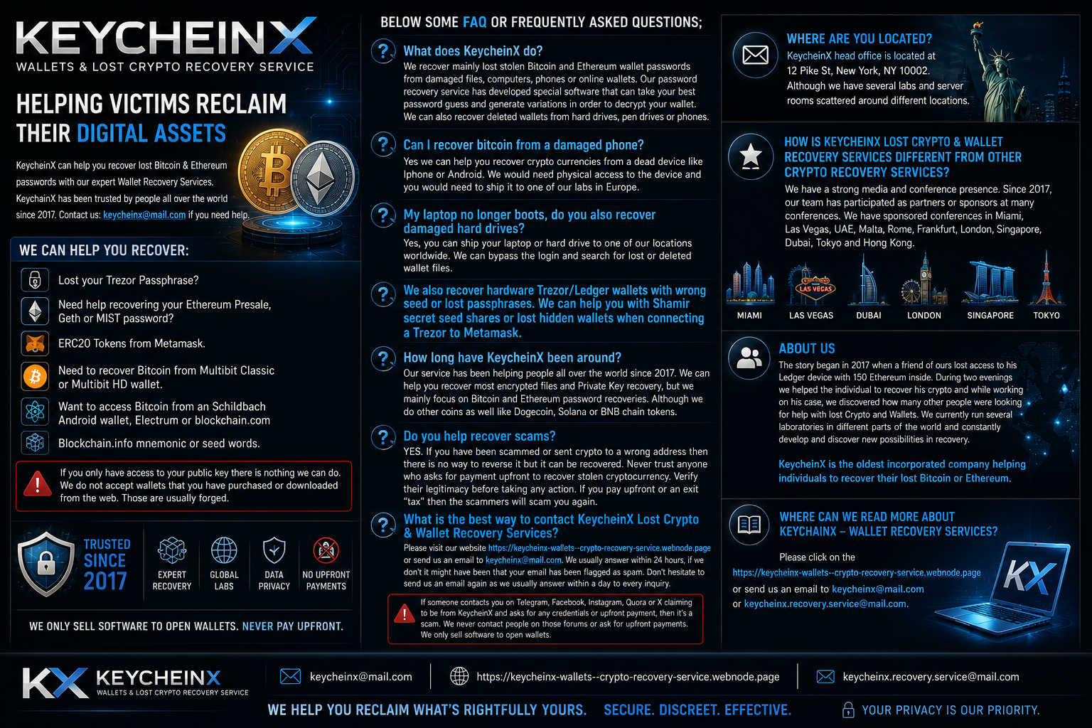 KeycheinX  Recovery: Safe Process for Lost Digital Assets