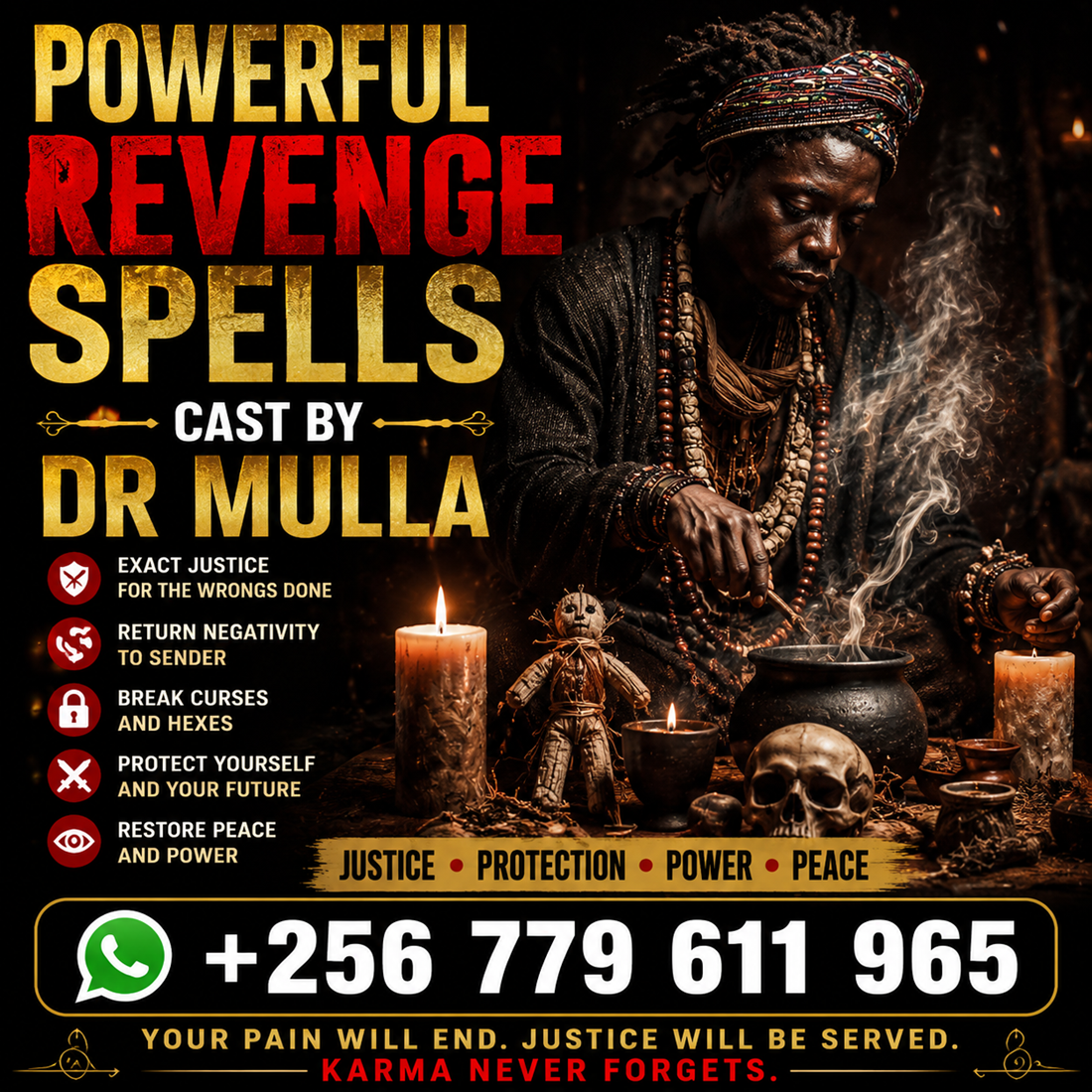 Discover Powerful Death Spells That Actually Work With Proven Results in 72 Hours or Less – Call/WhatsApp +256 779 611 965