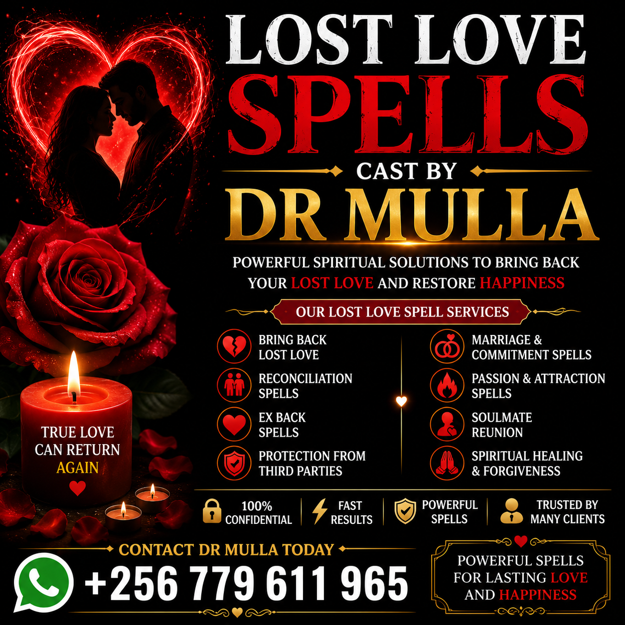 Powerful Lost Love Spells for Ex Back Solutions, Emotional Healing, Commitment, and Lasting Relationships | WhatsApp +256 779 611 965