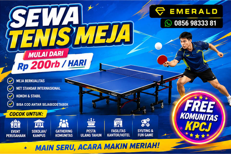Rental sewa tenis meja pingpong