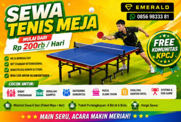 Rental sewa tenis meja pingpong