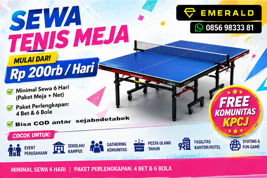 Rental sewa tenis meja pingpong