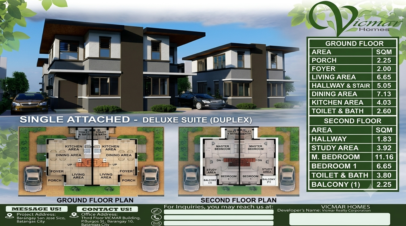 Single Attached Duplex (Deluxe)