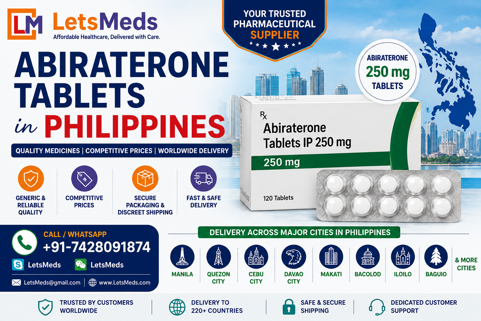 Abiraterone Tablet Online Manila at Wholesale price