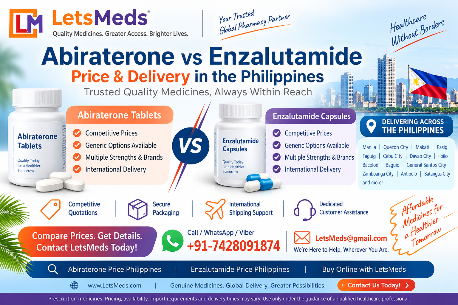 Abiraterone Vs Enzalutamide Price Online Philippines