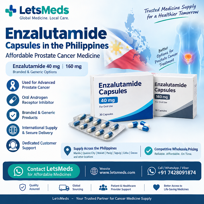 Enzalutamide 40 mg Capsules in the Philippines | Generic Cancer Medicine Options
