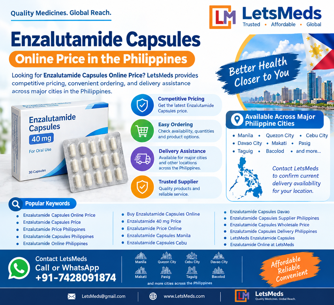 Enzalutamide Capsules Online Price Philippines