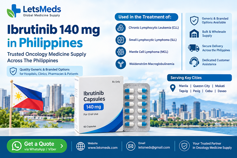 Ibrutinib 140 mg in Manila, Philippines | Oncology Medicine Supply Across The Philippines