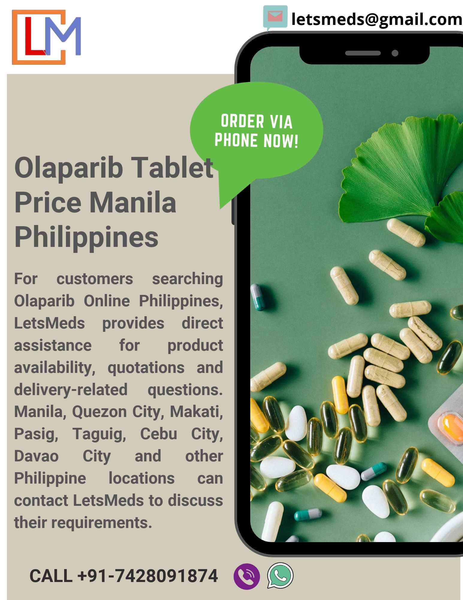 Olaparib Tablets Online Philippines – Manila and Other Cities