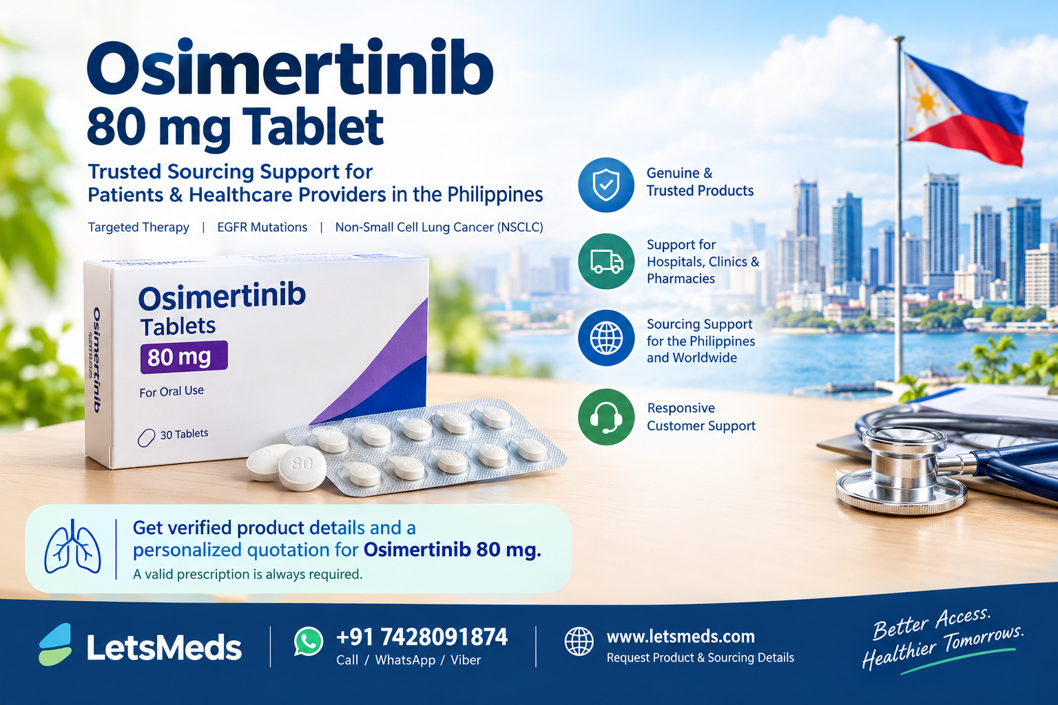 Where to Buy Osimertinib 80 mg in Manila Philippines